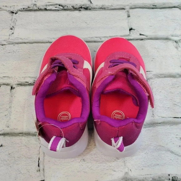 Neon Pink and Purple Toddler Shoes - Picture 6 of 8